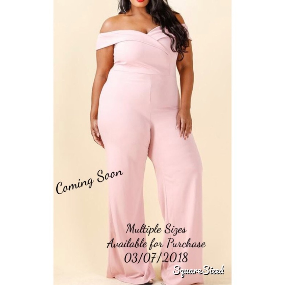Pretty in Pink Jumpsuit (Plus Size)